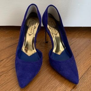 Blue Suede Heels